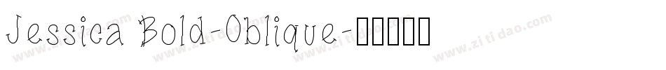 Jessica Bold-Oblique字体转换